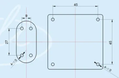 Schrankschloss - elektromagnetische Entriegelung 12VDC — Bild 2