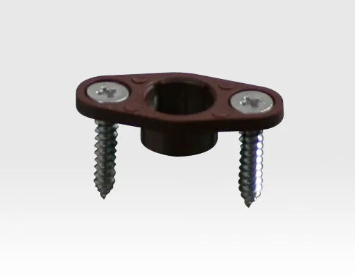 Einbauflansch für 8mm Einbohr Magnetkontakte Braun / VE 10 Stück