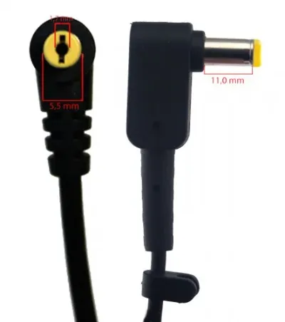 Desktop-Netzteil 100-240VAC -> 19VDC/3,4A DC-Hohlstecker / Optional Kaltgerätekabel (Mickymouse) — Bild 2