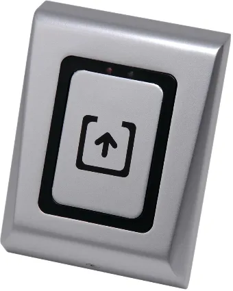 Austrittstaster silber