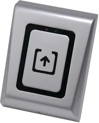 Austrittstaster silber