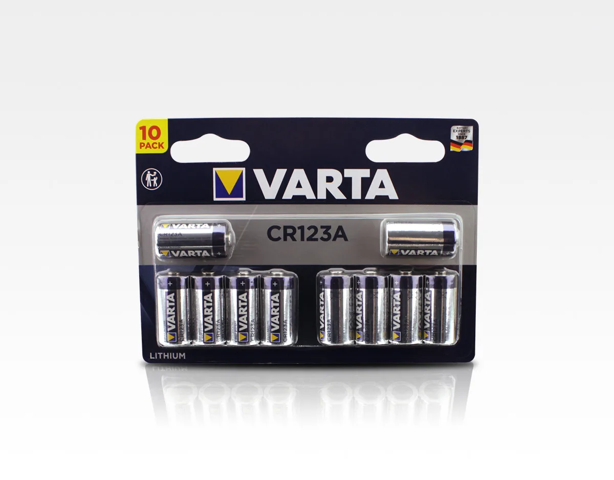 Professional Lithium Batterie 3V, CR123A 10er-Blister