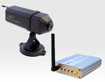 Spy Funkkamera Audio mit integriertem Akku Verkauf nur AT/DE / 2,4 GHZ PAL 380TVL Obj 4mm inkl. Empf