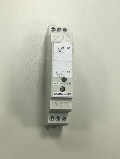 DIN-Hutschienen Funk-Schaltaktor für 240V/5A/1,2kW / 1xUmschalter potentialfrei SL=0,32W TE=1 - ZigBee SSAM Control
