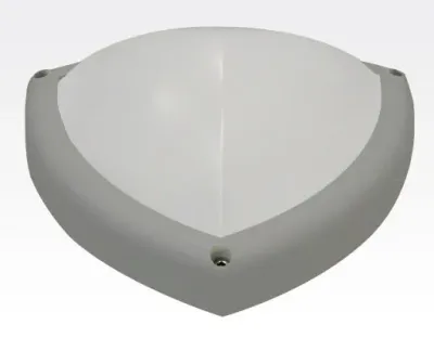 10W LED Wand/Deckenleuchte grau dreieckig Tageslicht Weiß / 6000-6500K 450lm 230VAC IP65 120Grad — Bild 2