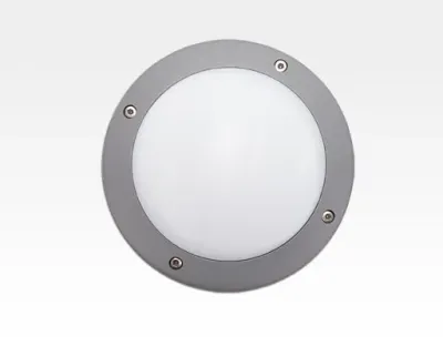 3W LED Wand/Deckenleuchte grau rund Tageslicht Weiß / 6000-6500K 135lm 230VAC IP54 120Grad -Ausstellungsstück mit kleinen Schönheitsfehler — Bild 3