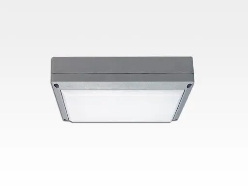 5W LED Wand/Deckenleuchte grau rechteckig Warm Weiß / 2700-3200K 225lm 230VAC IP54 120Grad