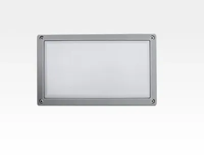 5W LED Wand/Deckenleuchte grau rechteckig Tageslicht Weiß  / 6000-6500K 225lm 230VAC IP54 120Grad — Bild 5