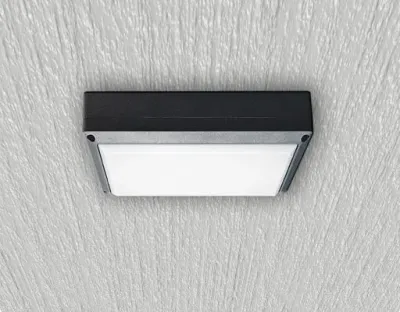 5W LED Wand/Deckenleuchte anthrazit rechteckig Tageslicht Weiß / 6000-6500K 225lm 230VAC IP54 120Grad — Bild 2