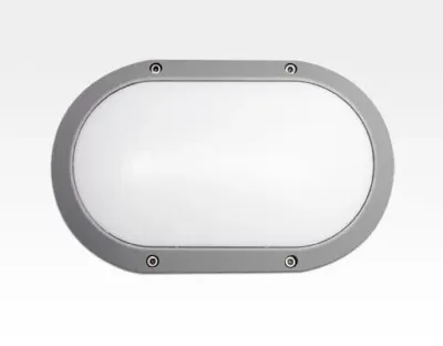 5W LED Wand/Deckenleuchte grau oval Tageslicht Weiß / 6000-6500K 225lm 230VAC IP54 120Grad — Bild 5