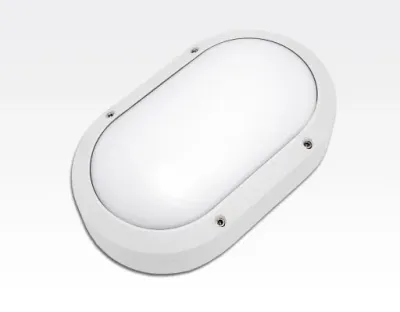 5W LED Wand/Deckenleuchte weiss oval Tageslicht Weiß / 6000-6500K 225lm 230VAC IP54 120Grad — Bild 3