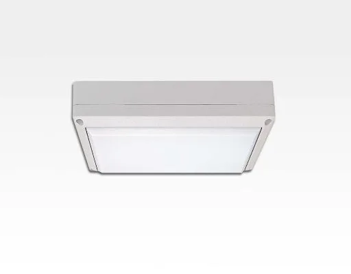 9W LED Wand/Deckenleuchte weiss rechteckig Tageslicht weiß / 6000-6500K 405lm 230VAC IP54 120Grad -Ausstellungsstück mit kleinen Schönheitsfehler
