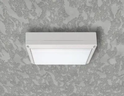 9W LED Wand/Deckenleuchte weiss rechteckig Tageslicht weiß / 6000-6500K 405lm 230VAC IP54 120Grad -Ausstellungsstück mit kleinen Schönheitsfehler — Bild 2