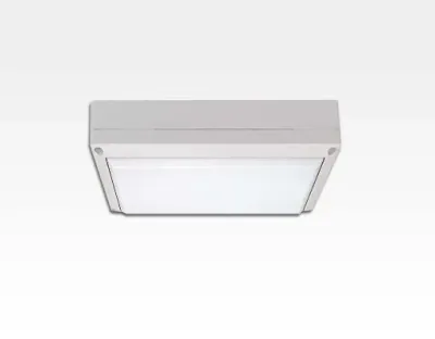 9W LED Wand/Deckenleuchte weiss rechteckig Tageslicht weiß / 6000-6500K 405lm 230VAC IP54 120Grad