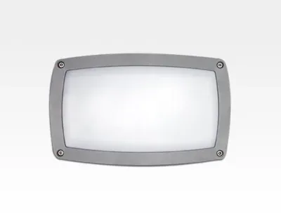 10W LED Wand/Deckenleuchte grau rechteckig Tageslicht Weiß / 6000-6500K 450lm 230VAC IP54 120Grad — Bild 5
