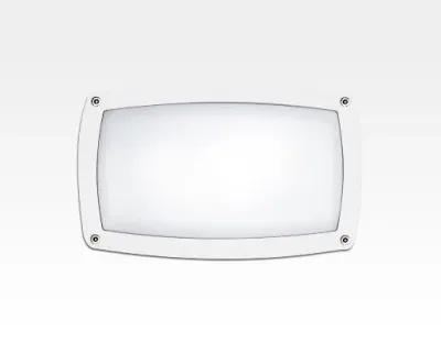 10W LED Wand/Deckenleuchte weiss rechteckig Tageslicht Weiß / 6000-6500K 450lm 230VAC IP54 120Grad — Bild 5