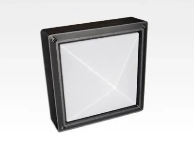 13W LED Wand/Deckenleuchte anthrazit quadr. pyr. Tlicht Weiß / 6000-6500K 560lm 230VAC IP54 120Grad — Bild 3