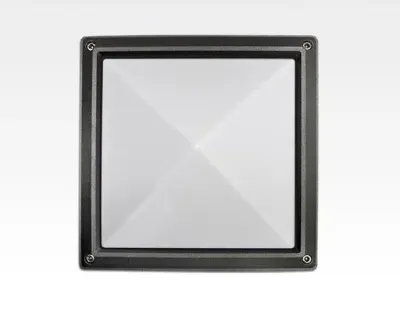 13W LED Wand/Deckenleuchte anthrazit quadr. pyr. Tlicht Weiß / 6000-6500K 560lm 230VAC IP54 120Grad — Bild 5