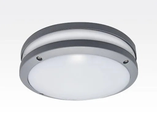 20W LED Wand/Deckenleuchte grau rund Tageslicht Weiß / 6000-6500K 900lm 230VAC IP54 120Grad -Ausstellungsstück mit kleinen Schönheitsfehlern