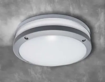 20W LED Wand/Deckenleuchte grau rund Tageslicht Weiß / 6000-6500K 900lm 230VAC IP54 120Grad — Bild 2