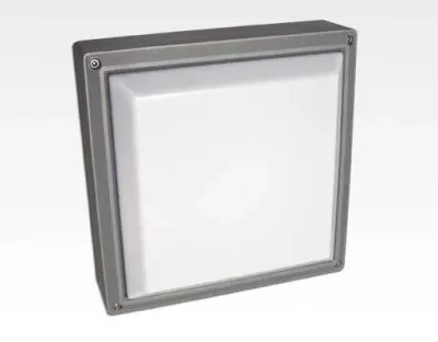 20W LED Wand/Deckenleuchte grau quadratisch Tageslicht Weiß / 6000-6500K 900lm 230VAC IP54 120Grad — Bild 3