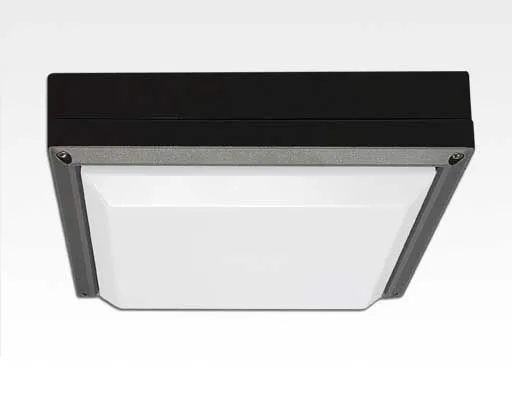 20W LED Wand/Deckenleuchte anthrazit quadr. Tageslicht Weiß / 6000-6500K 900lm 230VAC IP54 120Grad -Ausstellungsstück mit kleinen Schönheitsfehler