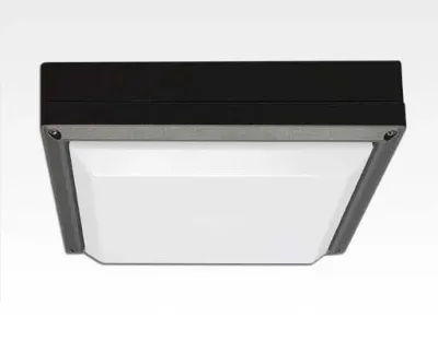 20W LED Wand/Deckenleuchte anthrazit quadr. Tageslicht Weiß / 6000-6500K 900lm 230VAC IP54 120Grad -Ausstellungsstück mit kleinen Schönheitsfehler