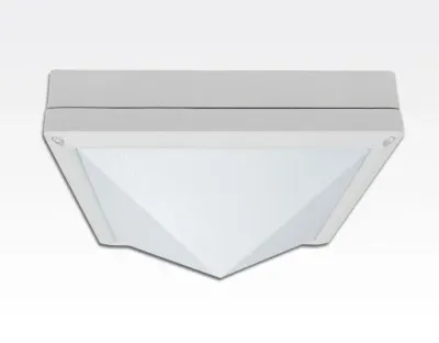 20W LED Wand/Deckenleuchte weiß quadr. pyramide Tageslicht Weiß / 6000-6500K 900lm 230VAC IP54 120Grad — Bild 1