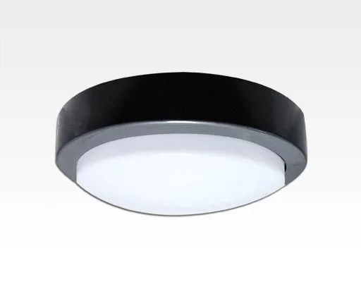 10W LED Wand/Deckenleuchte grau rund Tageslicht Weiß  / 6000-6500K 450lm 24VDC IP65 120Grad