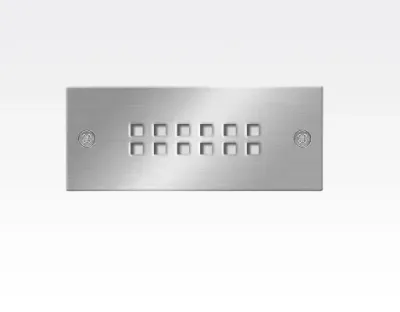 1,5W LED Boden-/Wand Einbauleuchte rechteckig Neutral Weiß / IP54 230VAC 110x45x54 — Bild 2