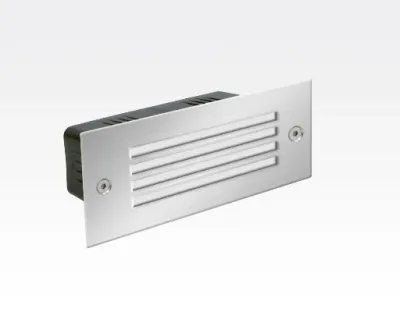 1,5W LED Boden-/Wand Einbauleuchte rechteckig Neutral Weiß / IP54 230VAC 110x45x54 — Bild 1