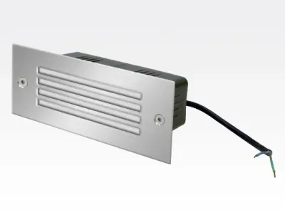 1,5W LED Boden-/Wand Einbauleuchte rechteckig Neutral Weiß / IP54 230VAC 110x45x54 — Bild 3