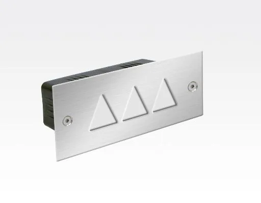 1,5W LED Boden-/Wand Einbauleuchte rechteckig Neutral Weiß / IP54 230VAC 110x45x54