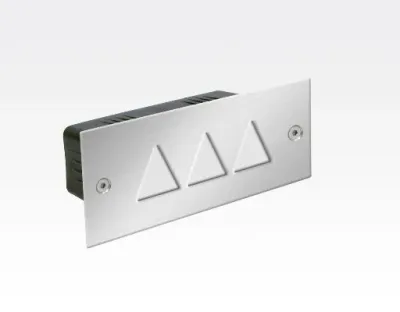 1,5W LED Boden-/Wand Einbauleuchte rechteckig Neutral Weiß / IP54 230VAC 110x45x54 — Bild 1