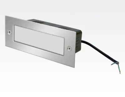 1,5W LED Boden-/Wand Einbauleuchte rechteckig Neutral Weiß / IP54 230VAC 110x45x54 — Bild 3