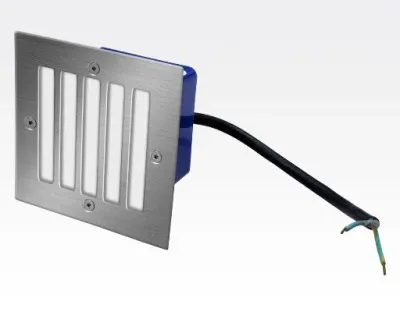 2W LED Boden-/Wand Einbauleuchte quadratisch Neutral Weiß / IP54 230VAC 105x105x78 — Bild 3