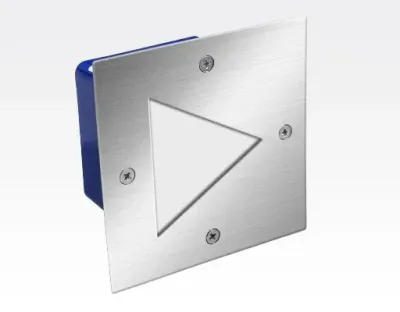 2W LED Boden-/Wand Einbauleuchte quadratisch Neutral Weiß / IP54 230VAC 105x105x78 — Bild 1