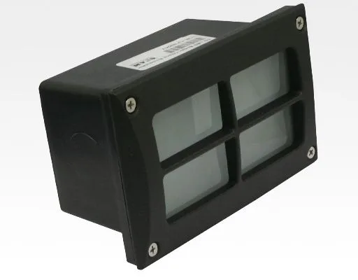 3W LED Boden-/Wand Einbauleuchte rechteckig neutral we / IP54 230VAC 167x107x67