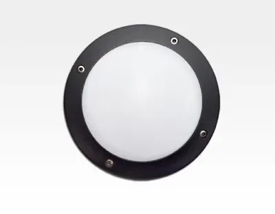 3W LED Wand/Deckenleuchte anthrazit rund Warm Weiß / 2700-3200K 450lm 230VAC IP54 120Grad  — Bild 5