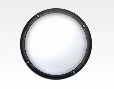 10W LED Wand/Deckenleuchte grau rund Warm Weiß  / 2700-3200K 450lm 230VAC IP54 120Grad — Bild 5