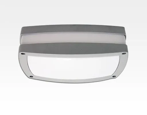 10W LED Wand/Deckenleuchte anthrazit rechteckig Warm Weiß / 2700-3200K 450lm 230VAC IP54 120Grad