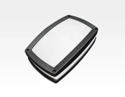 10W LED Wand/Deckenleuchte grau rechteckig Warm Weiß  / 2700-3200K 450lm 230VAC IP54 120Grad — Bild 3