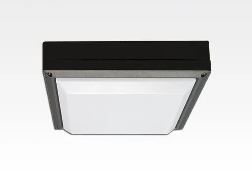20W LED Wand/Deckenleuchte grau quadratisch Warm Weiß / 2700-3200K 900lm 230VAC IP54 120Grad