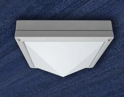 20W LED Wand/Deckenleuchte anthrazit quadr. pyr. Warm Weiß / 2700-3200K 900lm 230VAC IP54 120Grad — Bild 2