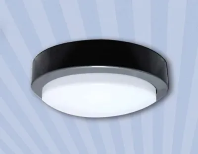3W LED Wand/Deckenleuchte anthrazit rund Warm Weiß / 2700-3200K 135lm 230VAC IP65 120Grad — Bild 2