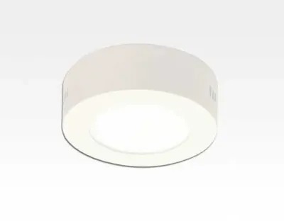 6W LED Aufbauleuchte weiß rund dimmbar Neutral Weiß / 4200-4700K 480lm 230VAC IP40 110Grad