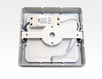 12W LED Aufbauleuchte weiß quadratisch dimmbar Neutral Weiß / 4200-4700K 1150lm 230VAC IP40 110Grad — Bild 3