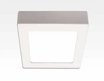 12W LED Aufbauleuchte weiß quadratisch dimmbar Neutral Weiß / 4200-4700K 1150lm 230VAC IP40 110Grad