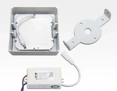 1,5W LED Aufbauleuchte gelb quadratisch dimmbar Warm Weiß / 2700-3200K 110lm 230VAC IP40 110Grad — Bild 4