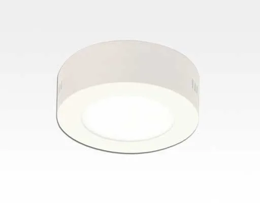 6W LED Aufbauleuchte weiß rund dimmbar Warm Weiß / 2700-3200K 450lm 230VAC IP40 110Grad